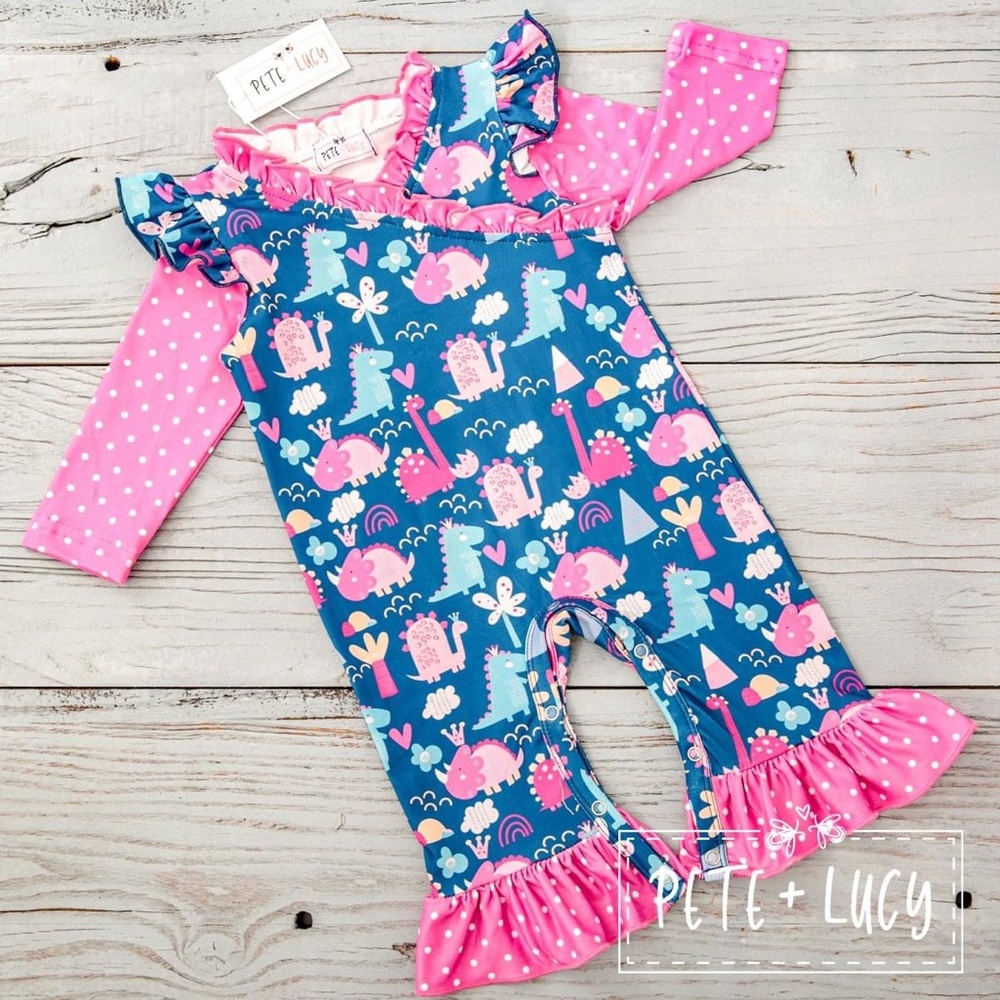 Fun with Dino’s Girls Romper